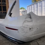 Before Rear bumper plastic welding repair.