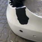 After Rear plastic bumper plastic welding repair.