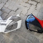 Before Honda motorcycle fairing repair before the repair