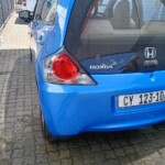 After Honda Bumper dent remove repair, no spray needed.