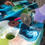 Before Plastic Kayak Repair