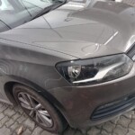 After Volkswagen front bumper plastic repairs.