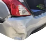 Before plastic repairs of bumper